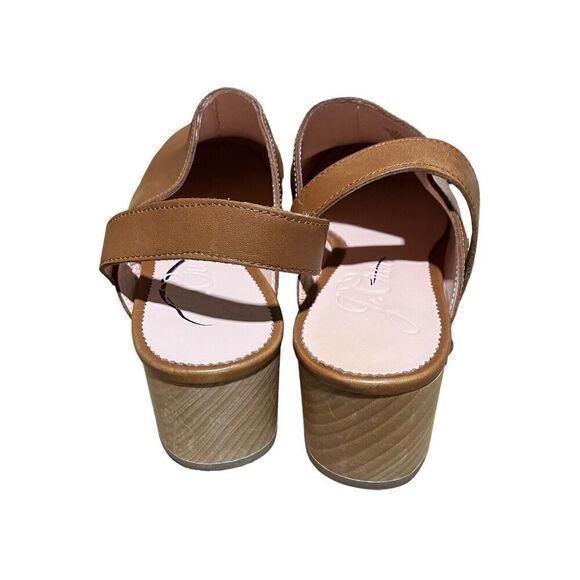 J CREW Women’s Size 7 Brown Convertible Leather Clogs in Rich Oak *Need Repair*‎ - Picture 8 of 9